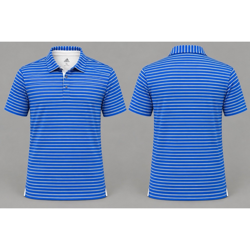Bobby Jones Shirt Mens xl Gray blue  Striped X-H20 Golf Polo performance